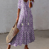 Lana™ | Boho V-udskæring sommerkjole