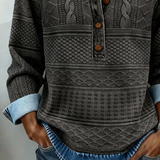 Sofia | Moderne sweater med halve knapper