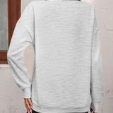 Sofie Sweatshirt med lynlås og hængende skulder til kvinder