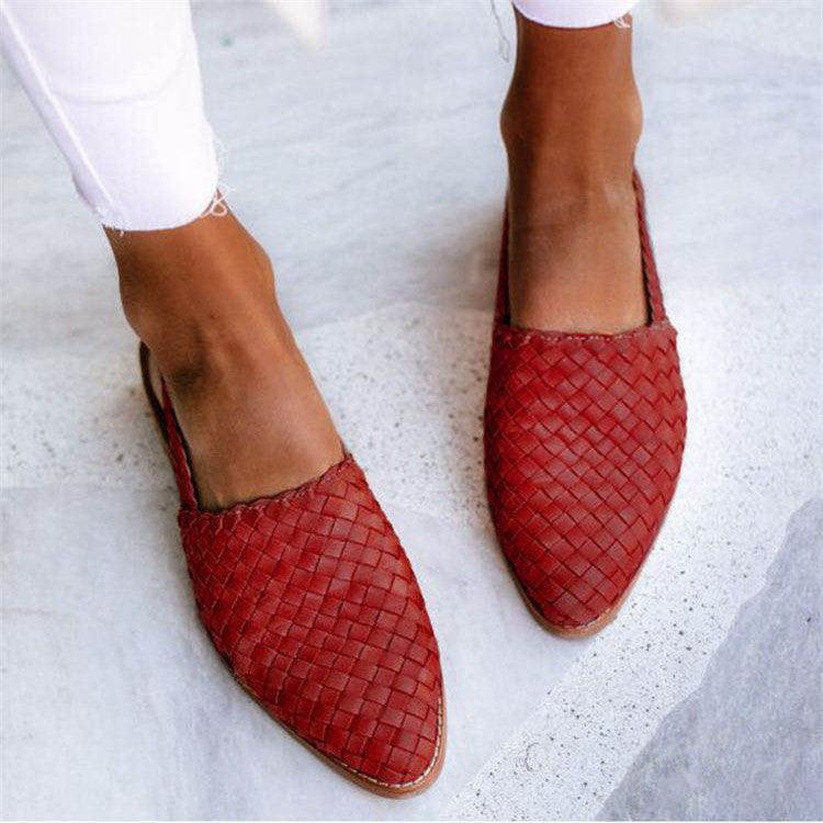 Karen™ | Komfortable Vævede Slingback Flats