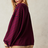 LENA™ Oversized stribet sweater