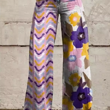 Agnete | Vintage Boho Kunstnerisk Flared Bukser