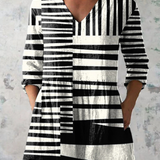 Marie™ | Lang Bluse med V-udskæring