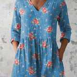 Silje™ | Lang Bluse med V-udskæring