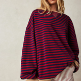 LENA™ Oversized stribet sweater