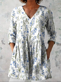 Mathilde™ | Lang Bluse med V-udskæring