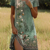 Maja™ | Elegant sommerkjole med blomster
