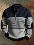 Henrik™ | Herresweater med Høj Krave og Lynlås