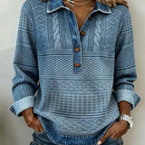 Sofia | Moderne sweater med halve knapper