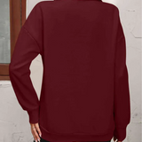 Sofie Sweatshirt med lynlås og hængende skulder til kvinder