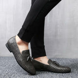 William | Vævede Læder Slip-On Loafers