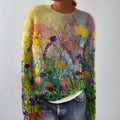 Ida™ | Kunstnerisk blomstret sweater