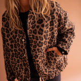 Elodie | Smart Jakke med Leopardprint