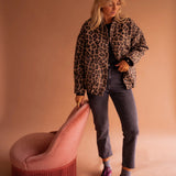 Elodie | Smart Jakke med Leopardprint