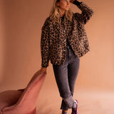 Elodie | Smart Jakke med Leopardprint
