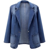 Eveline™ | Afslappet Denim-Blazer