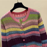 Myrna | Vintage inspireret stribet vest