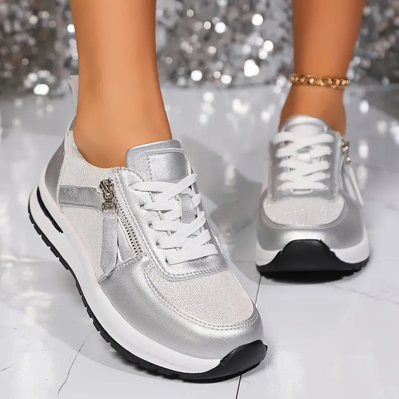 Adele | Stilige Metal Sneakers