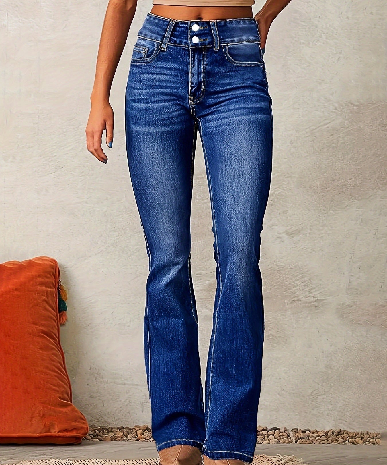 AYA™ – HØJTALJEDE FLAREJEANS