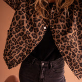 Elodie | Smart Jakke med Leopardprint