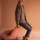 Elodie | Smart Jakke med Leopardprint