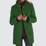 Isabella™ | Elegant lang frakke med knapper