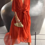 Monica | Elegant og stilfuld omslagskjole