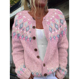 Lotte™ – Let cardigan med legende print