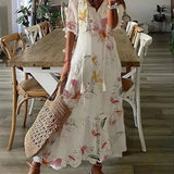 Lana™ | Boho V-udskæring sommerkjole