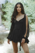 Juliane | Stilfuld Elegant Omslags Mini Kjole